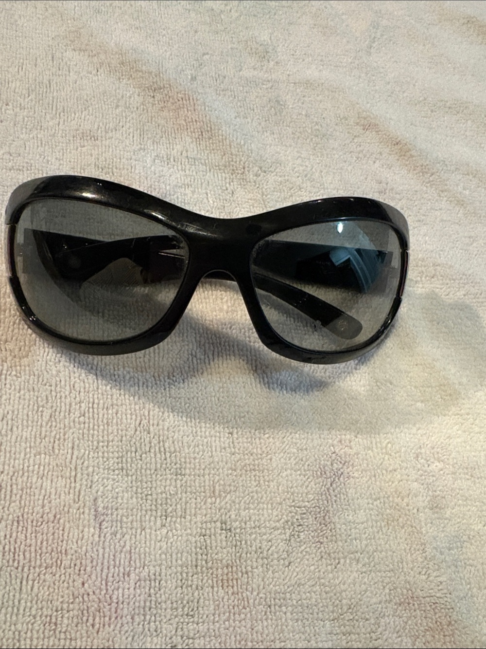 Versace Black Sunglasses with Dark Smoke Lenses